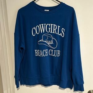Cowgirls Beach Club Terry sweatshirt